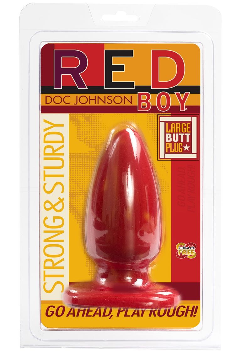 Red Boy Large Butt Plug by Doc Johnson