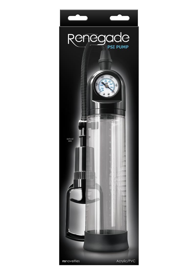 Renegade PSI Penis Pump Clear And Manual Vacuum Pump