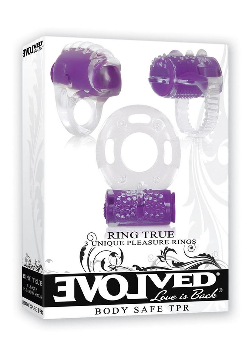 Evolved Ring True 3 Unique Pleasure Rings Set