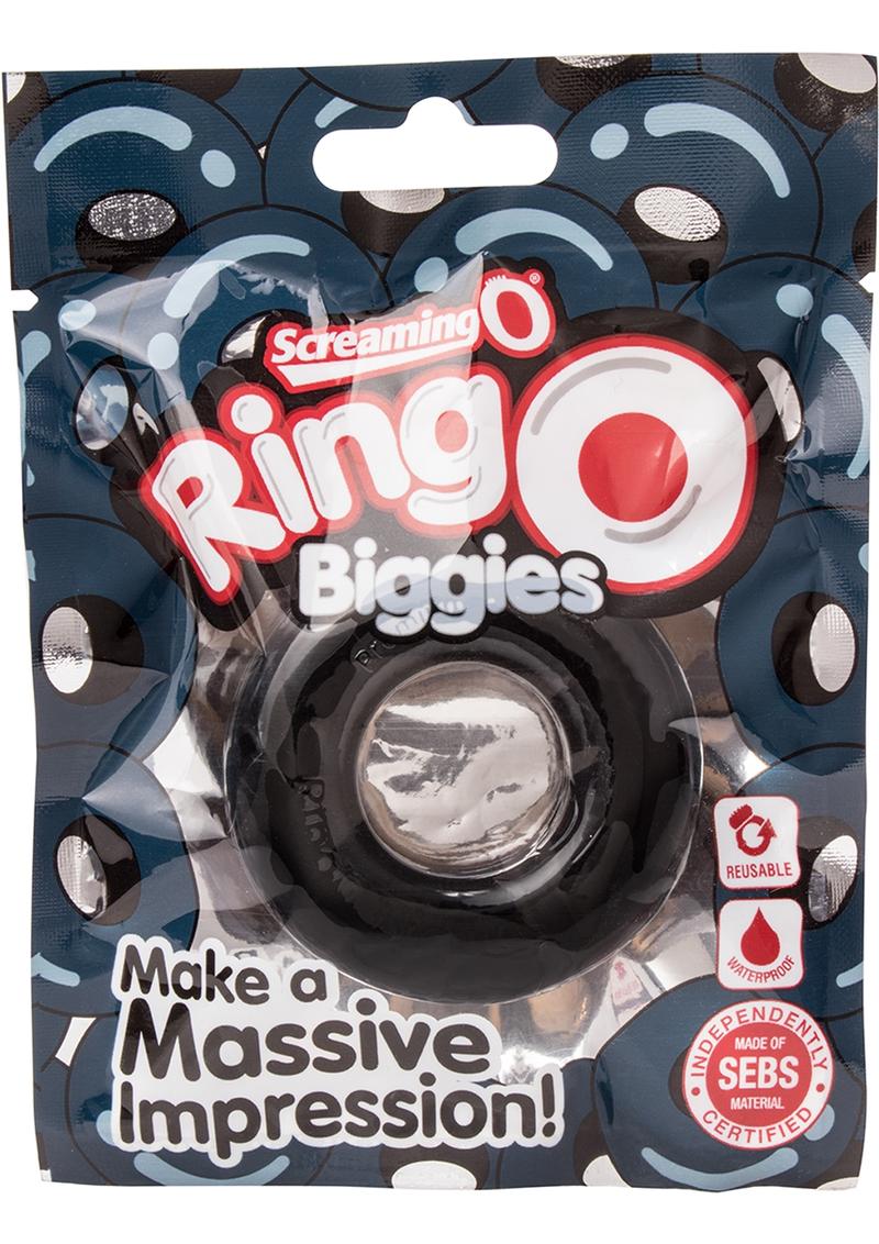 Screaming O Ring O Biggies Waterproof Blue Cock Ring