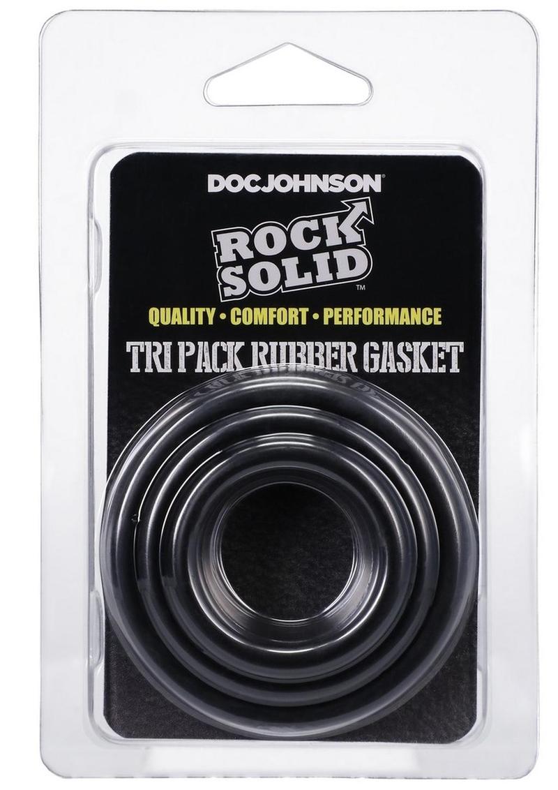 Rock Solid Tri Pack Rubber Gasket Cock Ring