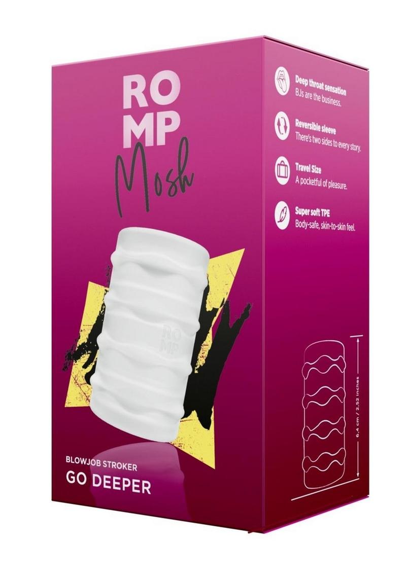 ROMP Mosh Blowjob Stroker - Go Deeper Textured Stroker