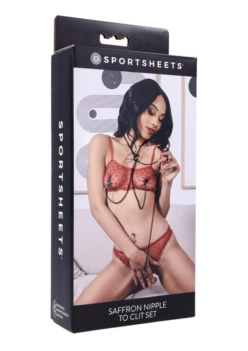 Sportsheets Saffron Nipple to Clit Set for Intense Stimulation