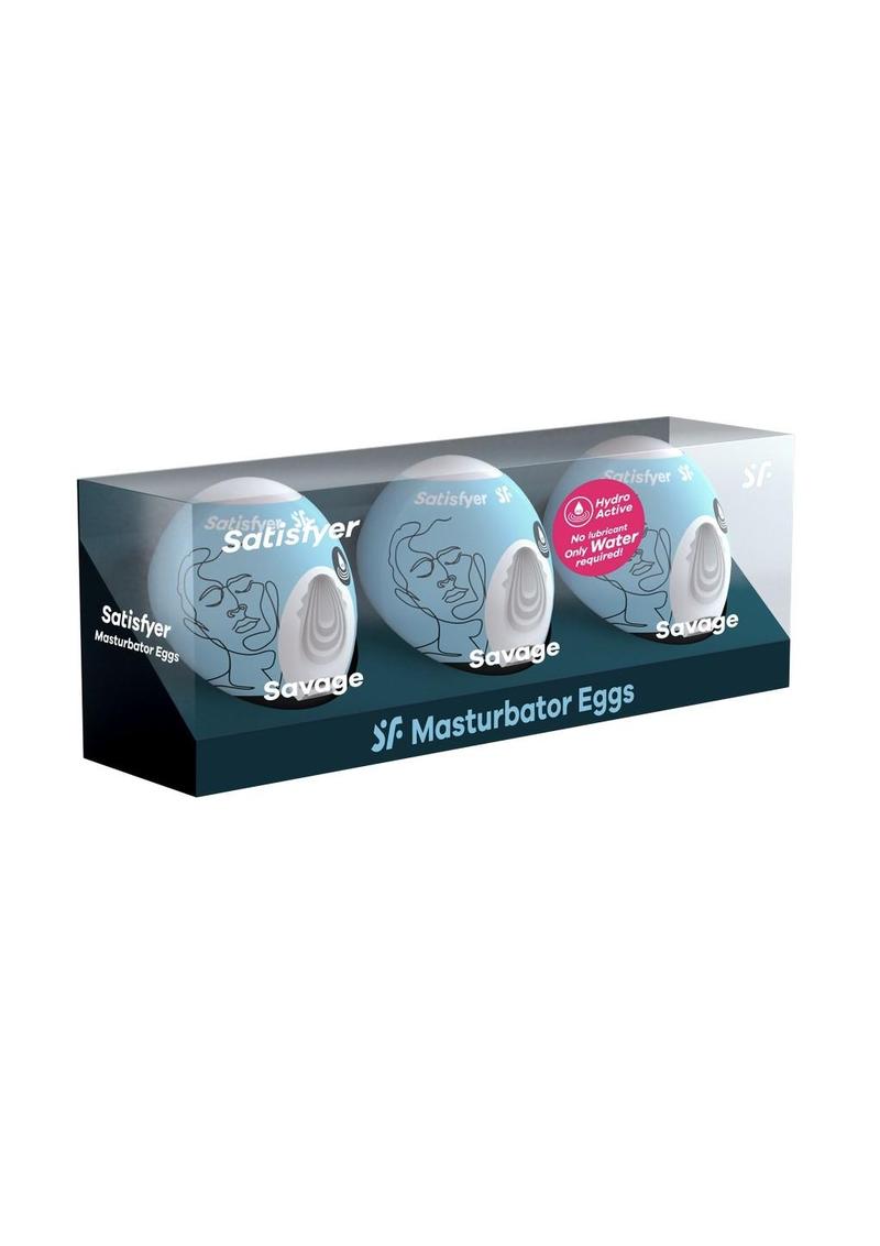 Satisfyer Masturbator Egg 3-Pack Set With Hydro Active Technology