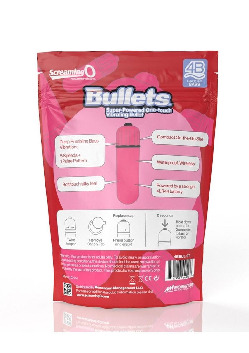 Screaming O 4B Super-Powered One-Touch Vibrating Bullet