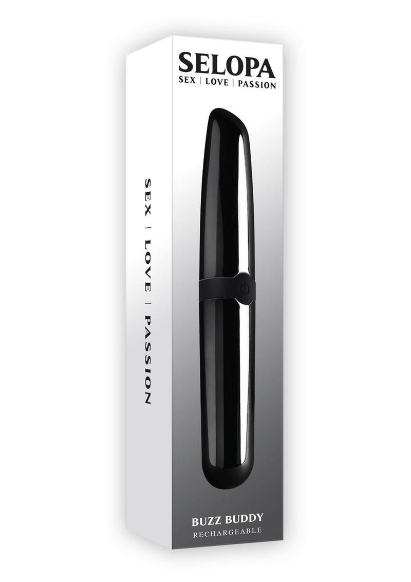 Selopa Buzz Buddy Rechargeable Bullet Vibrator - Black