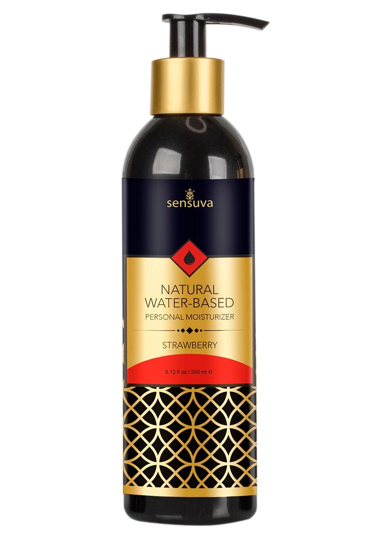 Sensuva Natural Water Based Strawberry Flavored Lubricant