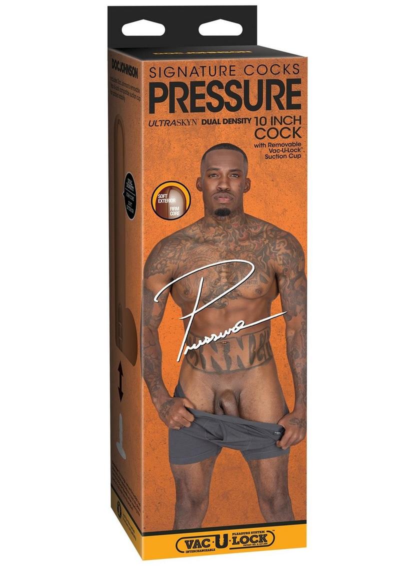 Signature Cocks Ultraskyn Pressure Cock Chocolate