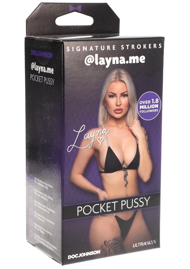 Signature Strokers @Layna.Me Pocket Pussy by Doc Johnson