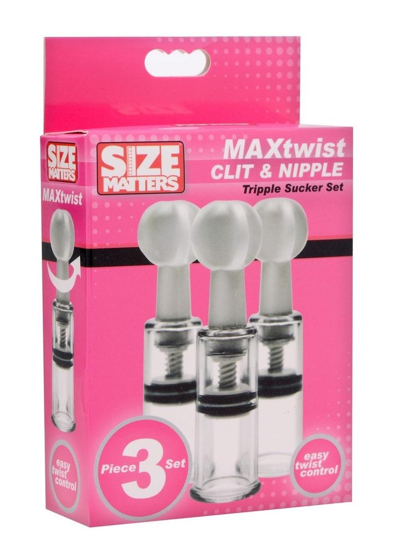 Size Matters MAXtwist Clit And Nipple Tripple Sucker Set 3 Piece