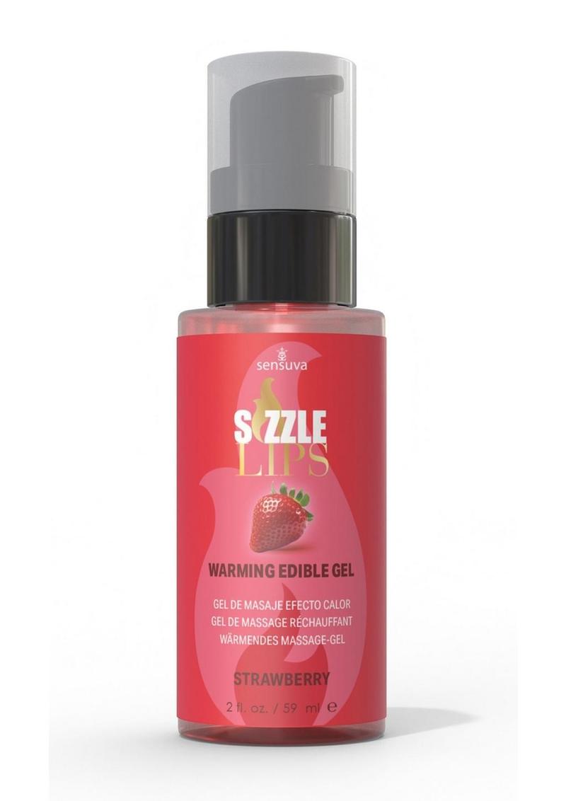 Sensuva Sizzle Lips Warming Edible Gel Strawberry