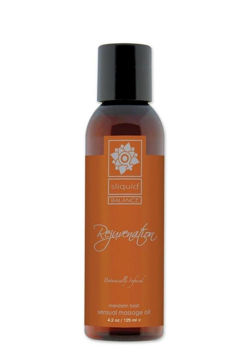 Sliquid Balance Rejuvenation Mandarin Basil Sensual Massage Oil