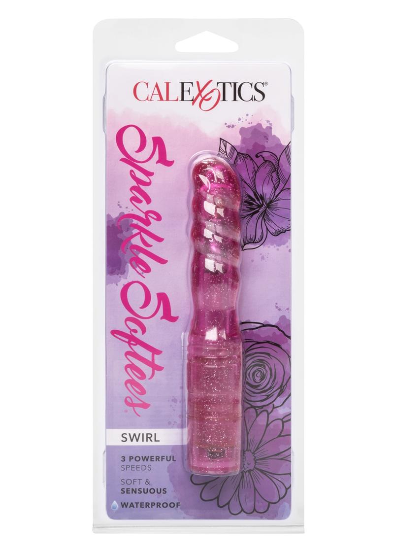CalExotics Sparkle Softees Swirl Glittery Soft Vibrator