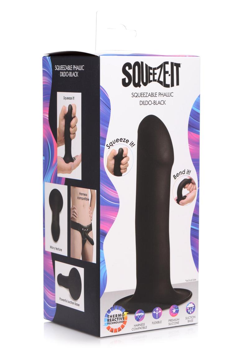 Squeeze It Squeezable Phallic Harness Compatible Dildo