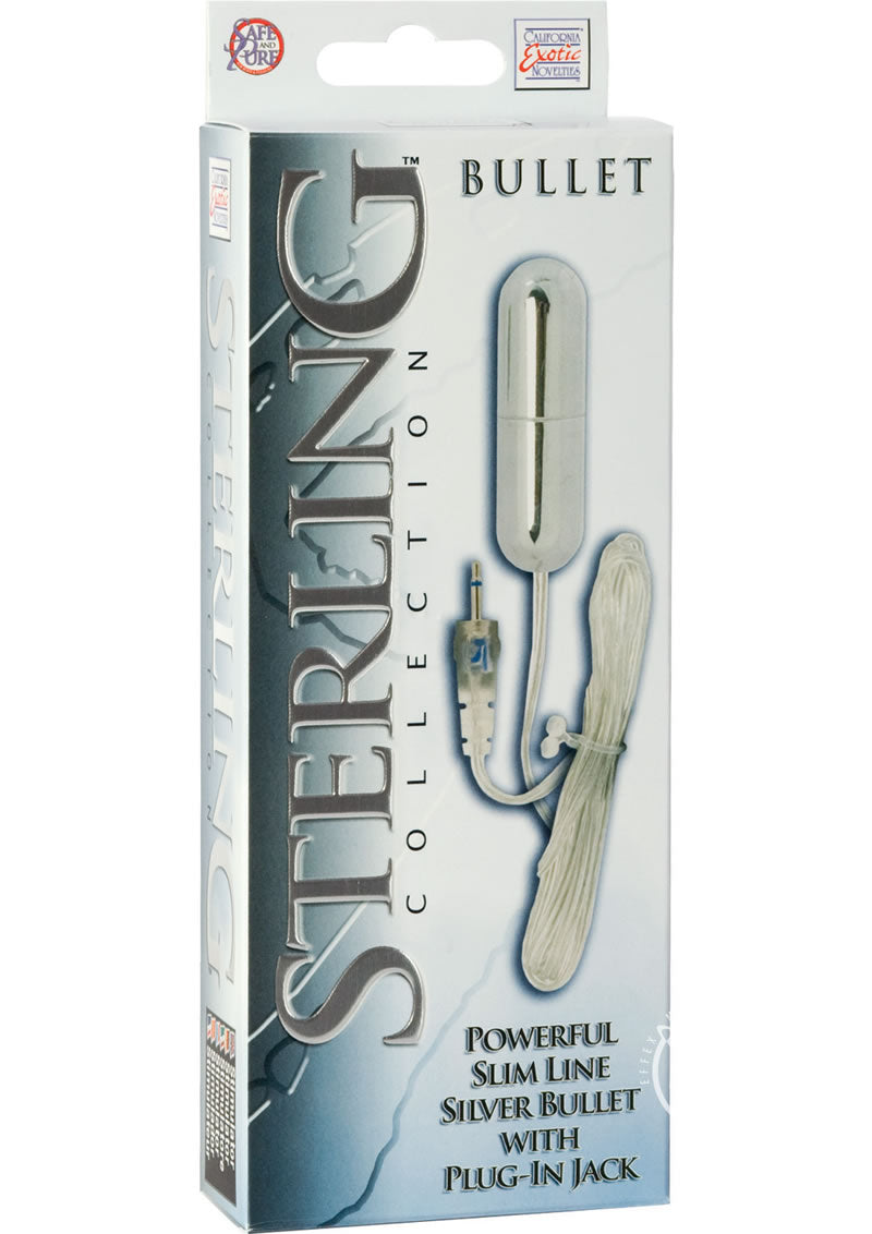 Sterling Collection Silver Slimline Bullet Vibrator