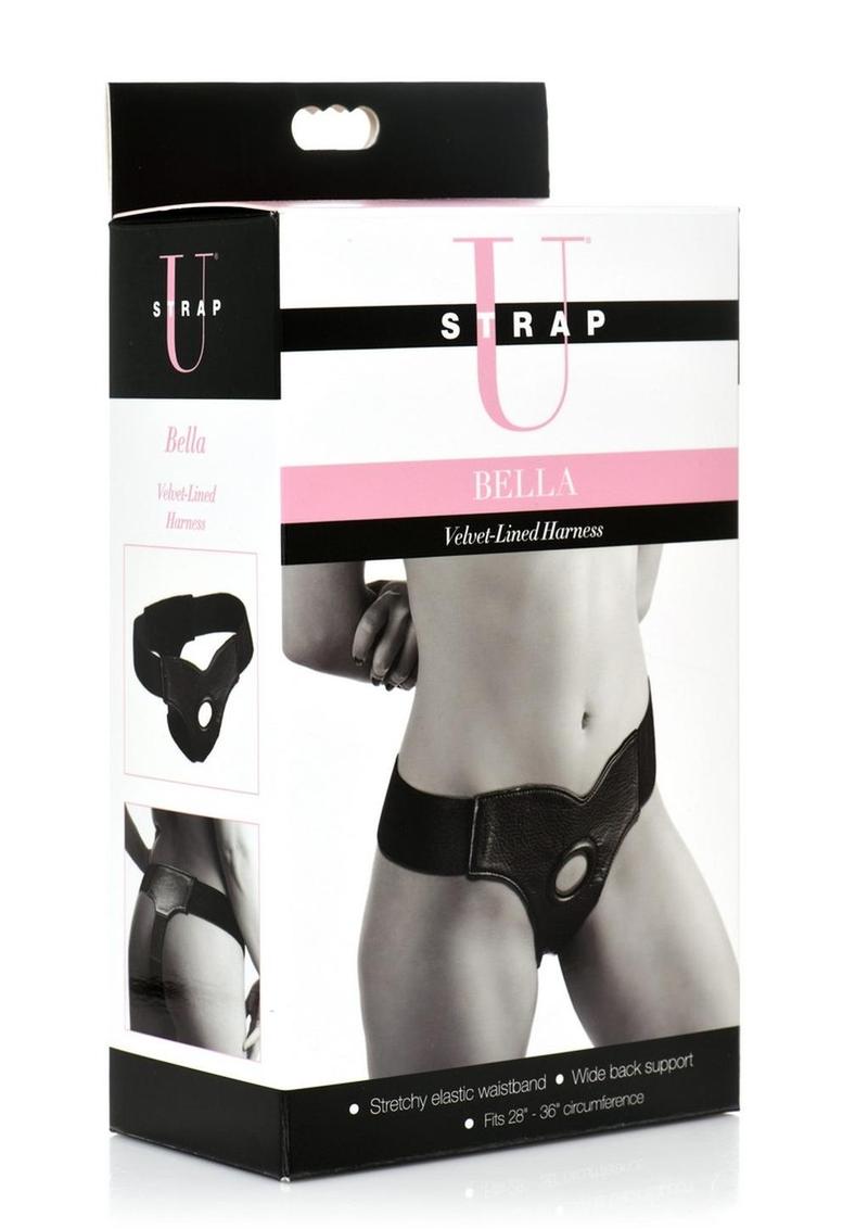 Strap U Bella Velvet-Lined Strap-On Harness Adjustable Luxury Fit