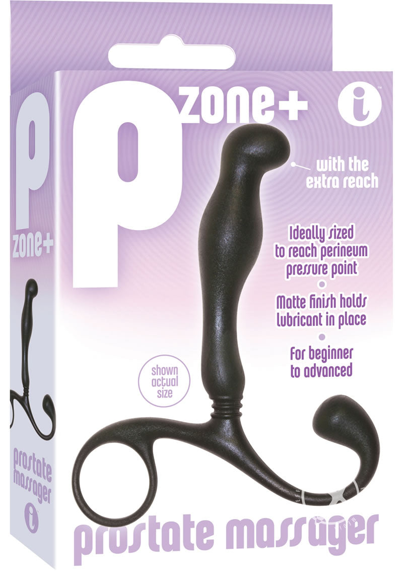 P Zone Plus Prostate Massager Extra Reach for Perineum Pressure