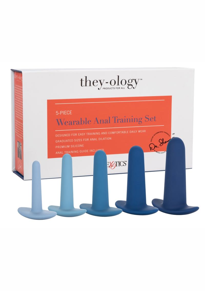 They-ology Wearable Anal Training Set 5-Piece Graduated Silicone