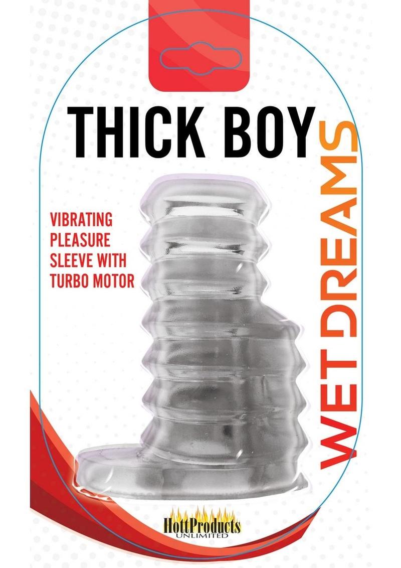 Thick Boy Vibrating Pleasure Sleeve with Turbo Motor