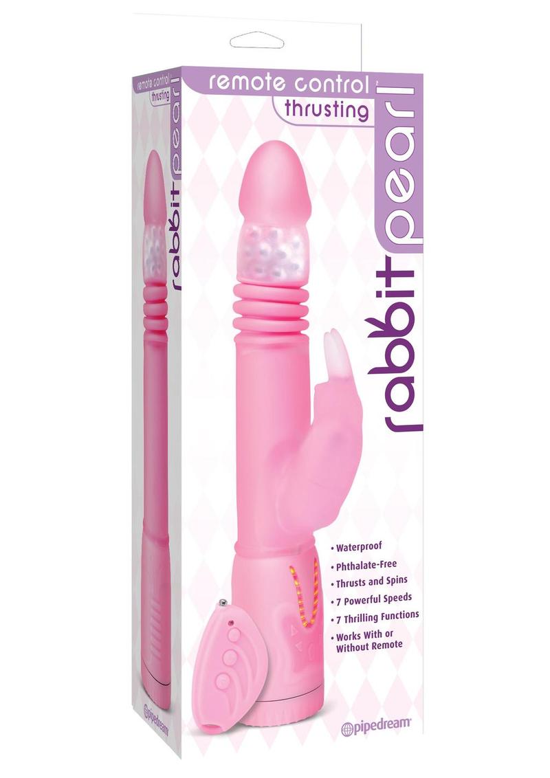 Remote Control Thrusting Rabbit Pearl Vibrator