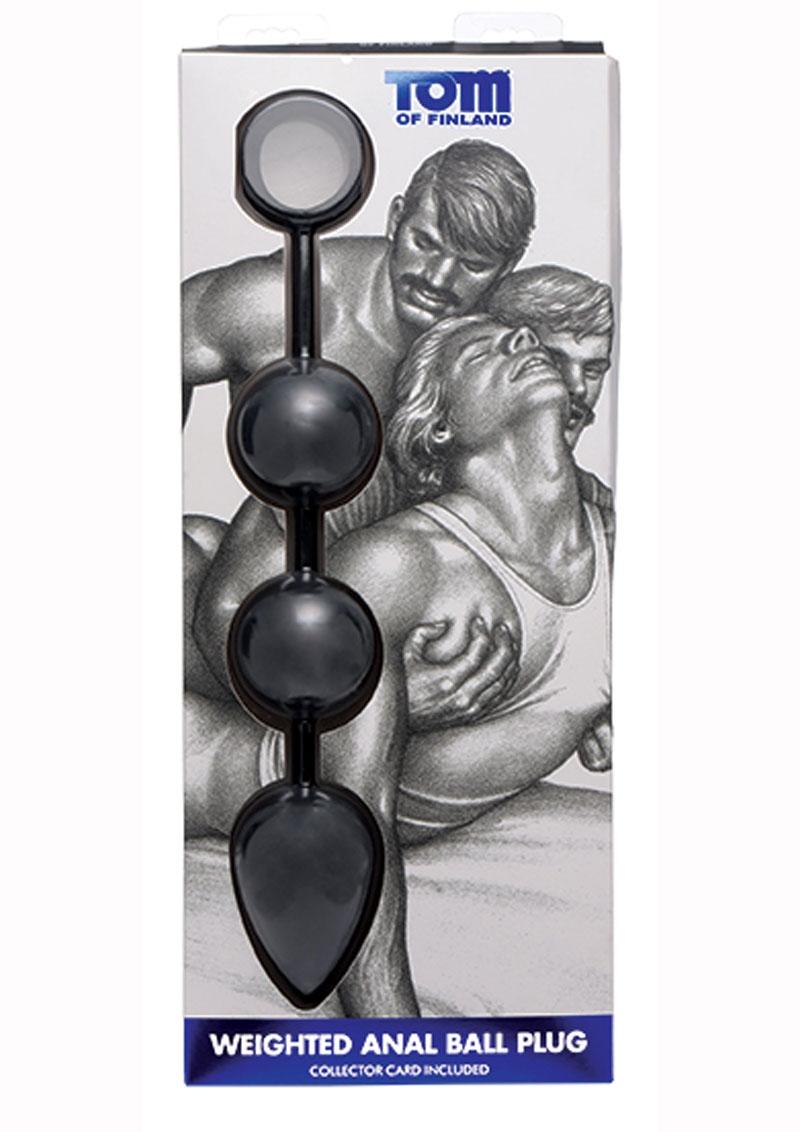 Tom of Finland Weighted Anal Ball Plug Graduated Anal Beads