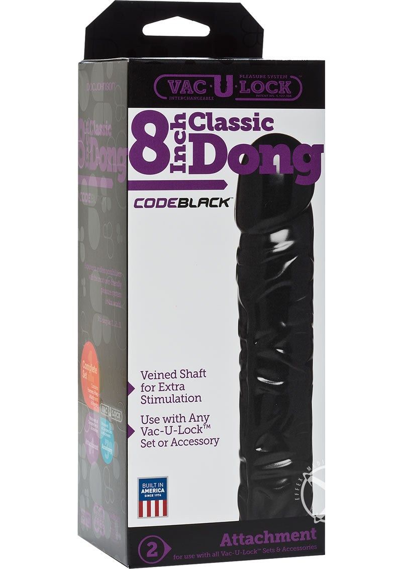 Vac-U-Lock Classic Codeblack Dildo