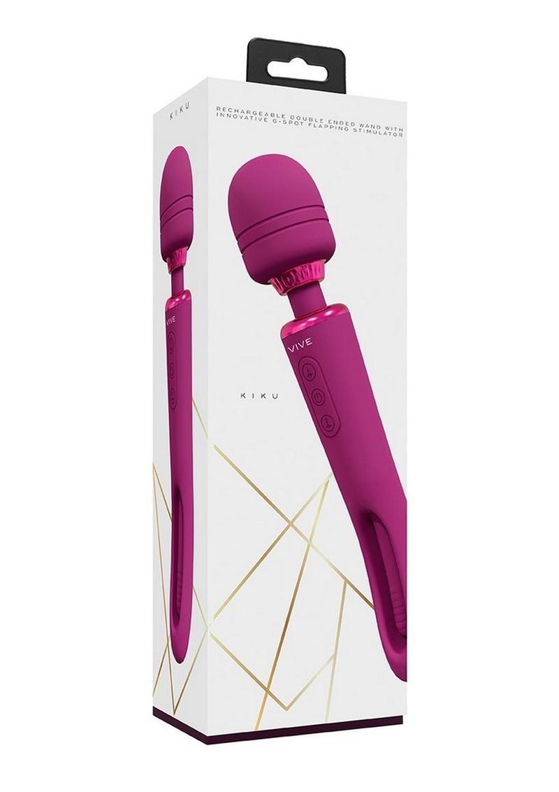 Vive Kiku Rechargeable Double-Ended Wand with G-Spot Stimulator