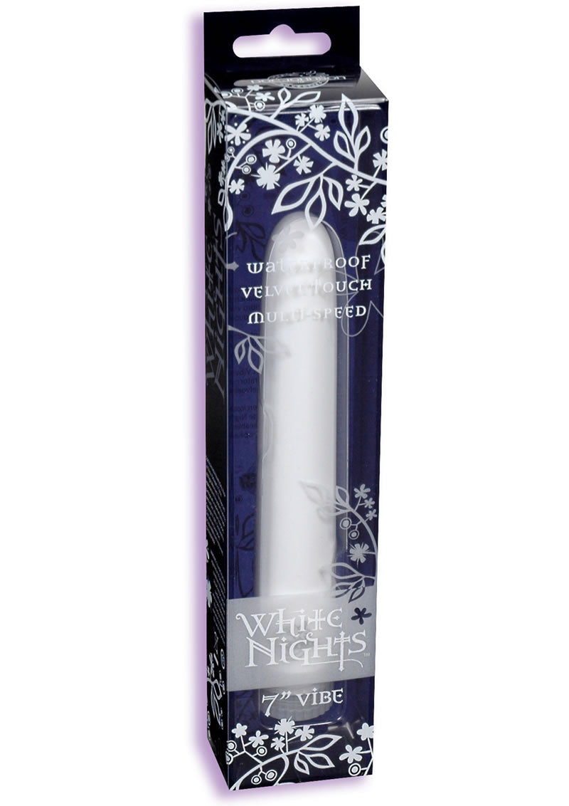 Doc Johnson White Nights Velvet Touch Waterproof Vibrator
