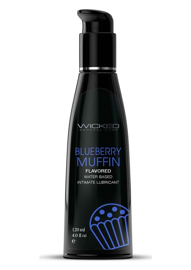 Wicked Aqua Blueberry Muffin Flavored Water Based Lubricant
