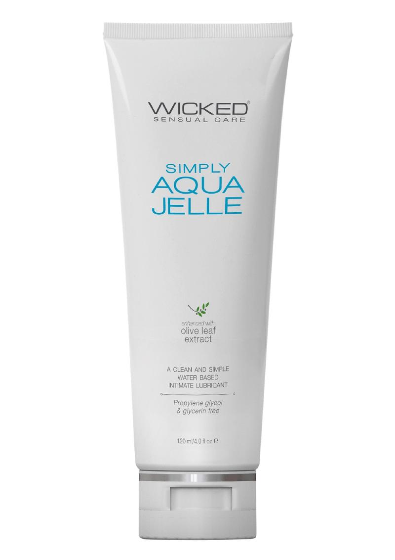 Wicked Simply Aqua Jelle Lubricant with Olive Leaf Extract