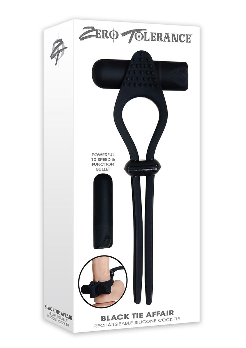 Zero Tolerance Tie Affair Rechargeable Silicone Vibrating Cock Tie