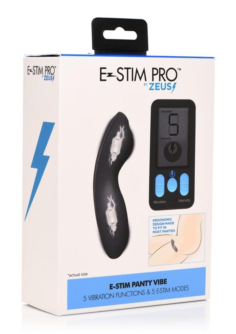 Zeus E-Stim & Vibrating Panty with LED Screen Remote Control
