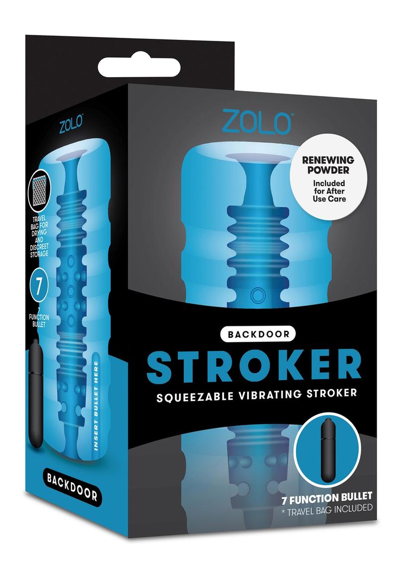 ZOLO Backdoor Stroker Squeezable Vibrating Masturbator