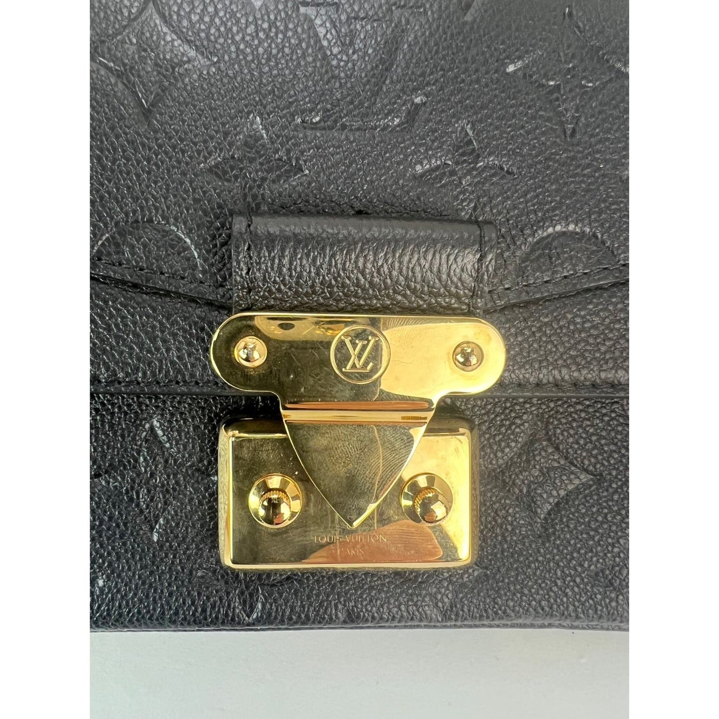 Louis Vuitton Marceau NM Black Empriente Leather Shoulder Bag