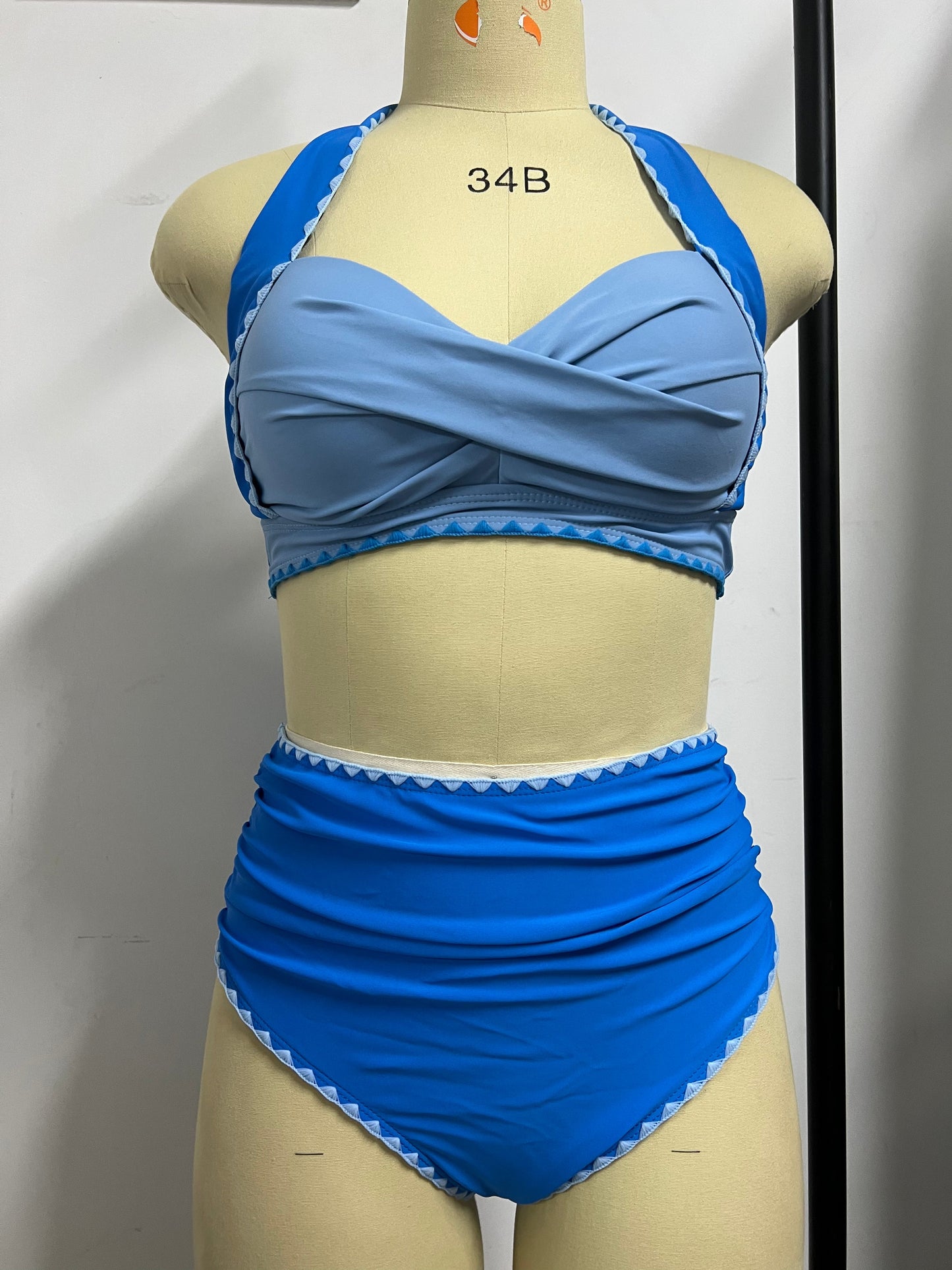 Bikini Swimsuit Women Twisted Swimwear Push Up Bikini Set High Waist Bathing Suit