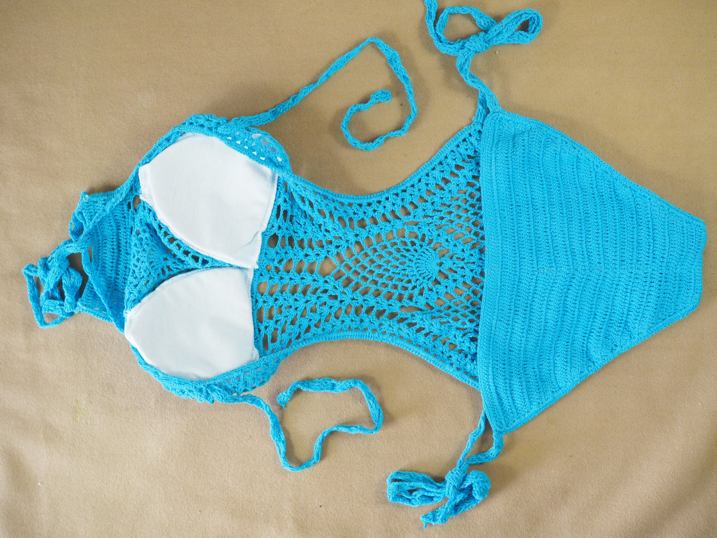 Handmade Hollow Out Cutout Knitted Swimsuit Women Brand One Piece Swimsuit Women Swimwear