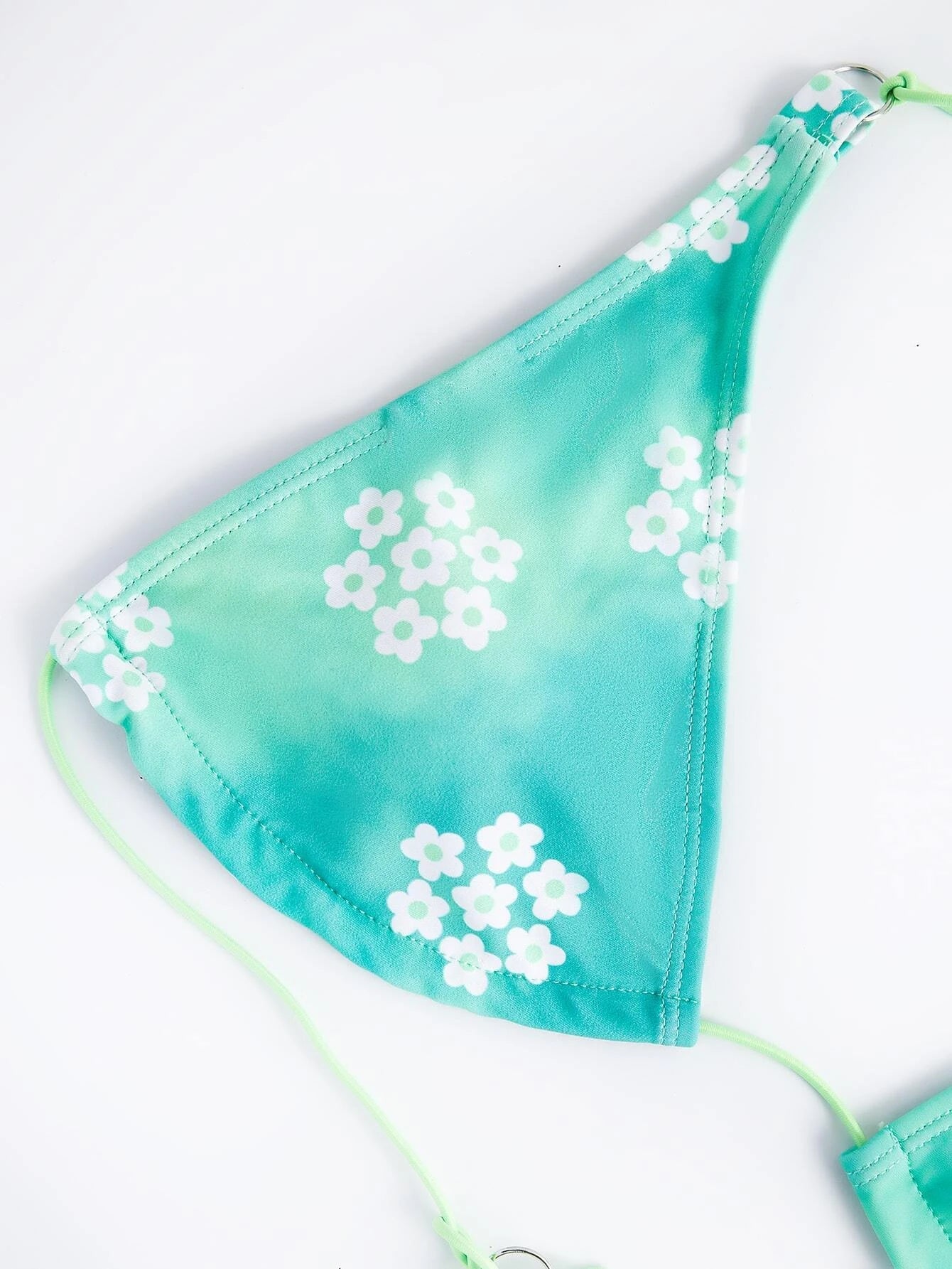 Bikinx Floral Print Criss Cross Halter Bikini Swimsuit Crisscross