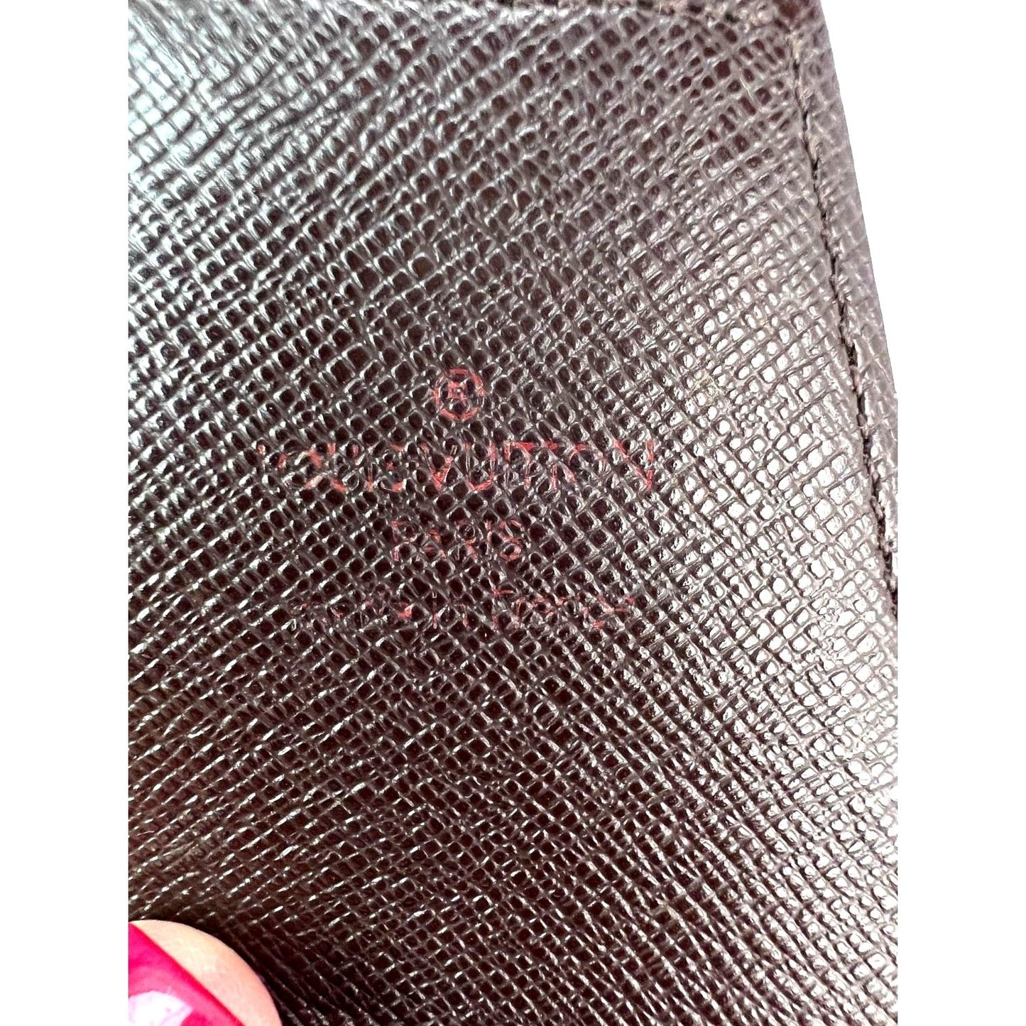 LOUIS VUITTON Damier Ebene Cigarette Card Cosmetic Case Pouch