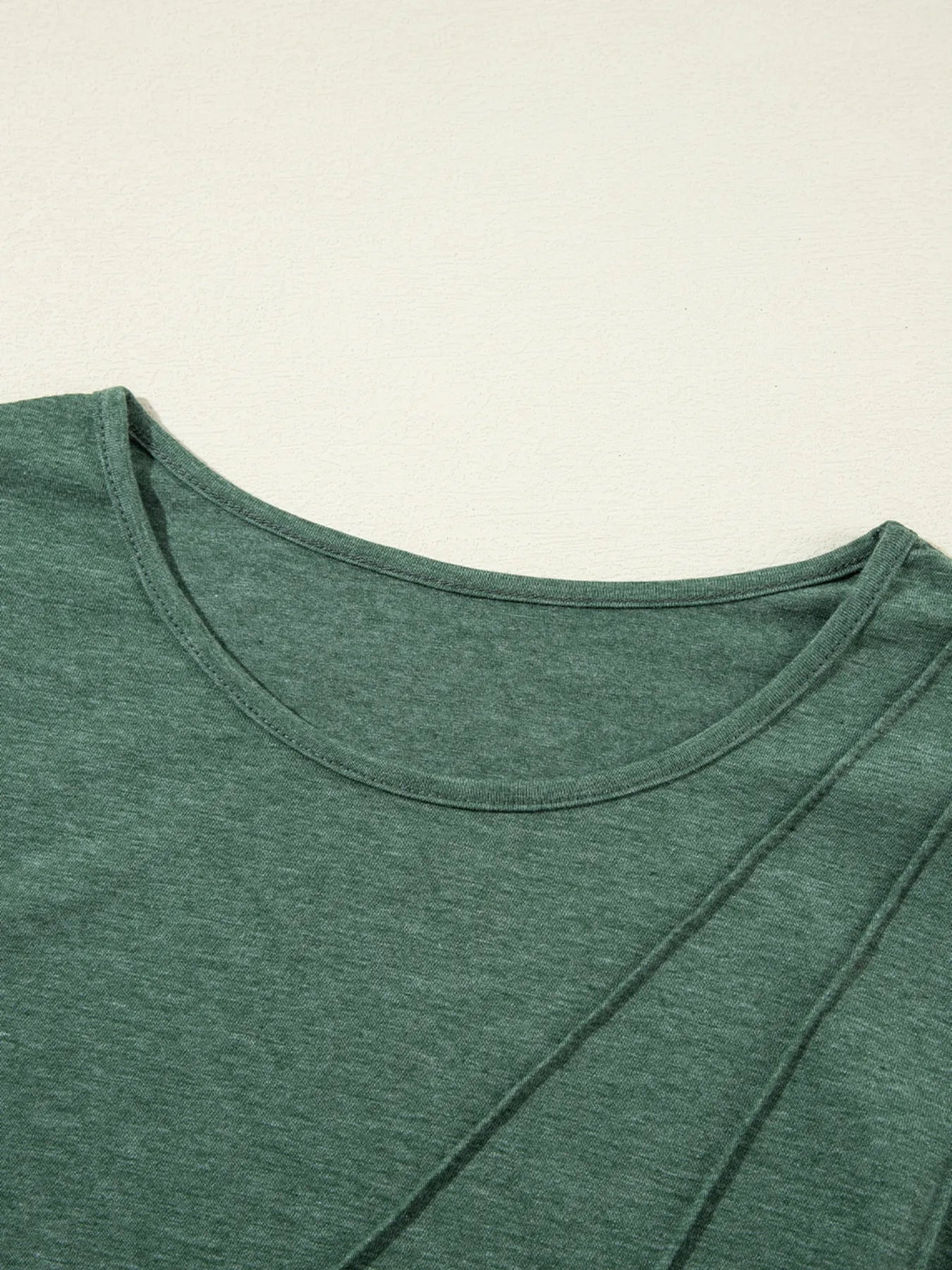 Asymmetric Seam Detail Long Sleeve Top for Women Casual