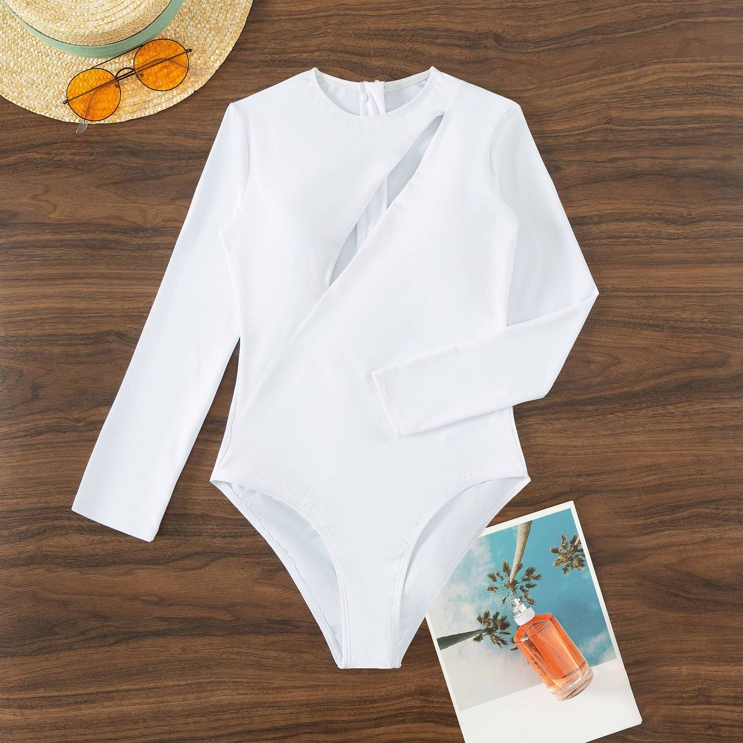 Clothing One Piece Swimsuit Women Long Sleeve Swimsuit Surfing Beach Vacation