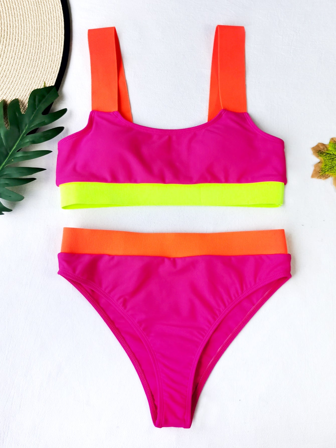 Women Board Strap Split Swimsuit Sexy Bikini
