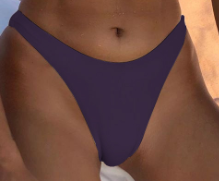 Bikini Double Sided Fabric Solid Color Swimsuit Women Split Triangle Soft Bag Swimsuit