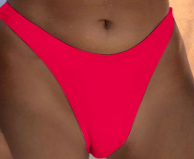 Bikini Double Sided Fabric Solid Color Swimsuit Women Split Triangle Soft Bag Swimsuit
