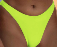 Bikini Double Sided Fabric Solid Color Swimsuit Women Split Triangle Soft Bag Swimsuit