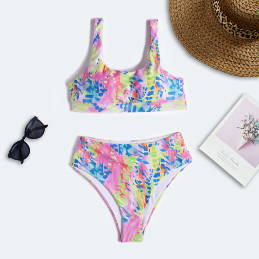 Floral Bikini Swimsuit Women Split Swimsuit Order