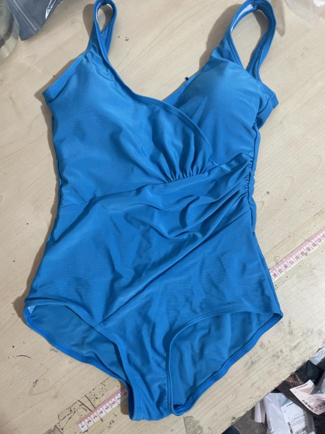 Swimsuit Women One Piece Swimming Pleated Swimsuit