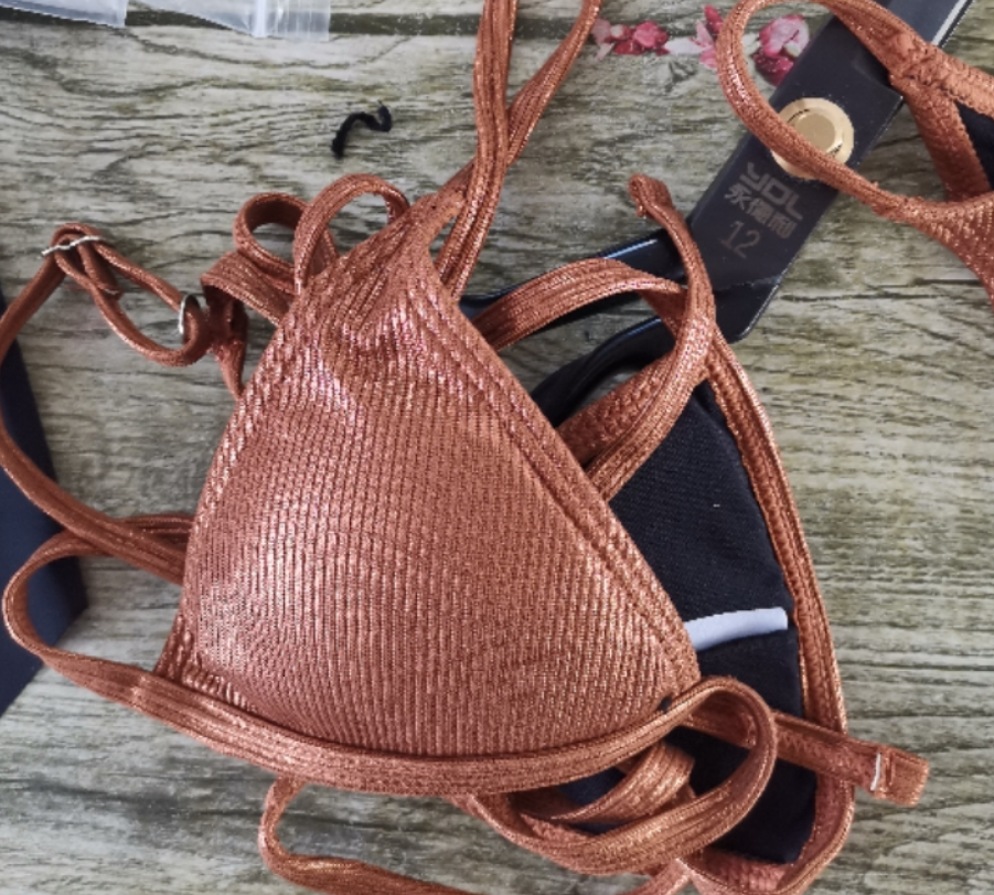 Bikini Sexy Minimalist Bikini Popular Rib Fabric Swimsuit Women Fission Swimsuit