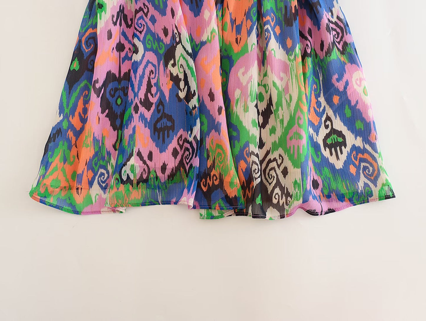 Summer Women Clothing Sling Laminated Decoration Printed Underwear Dress Short Dress