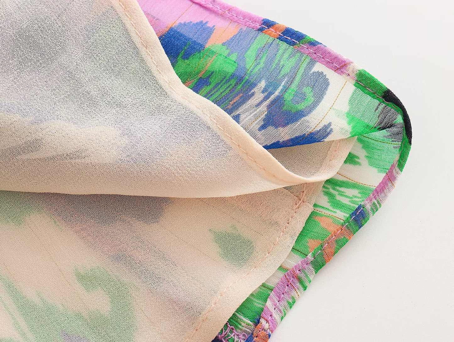 Summer Women Clothing Sling Laminated Decoration Printed Underwear Dress Short Dress