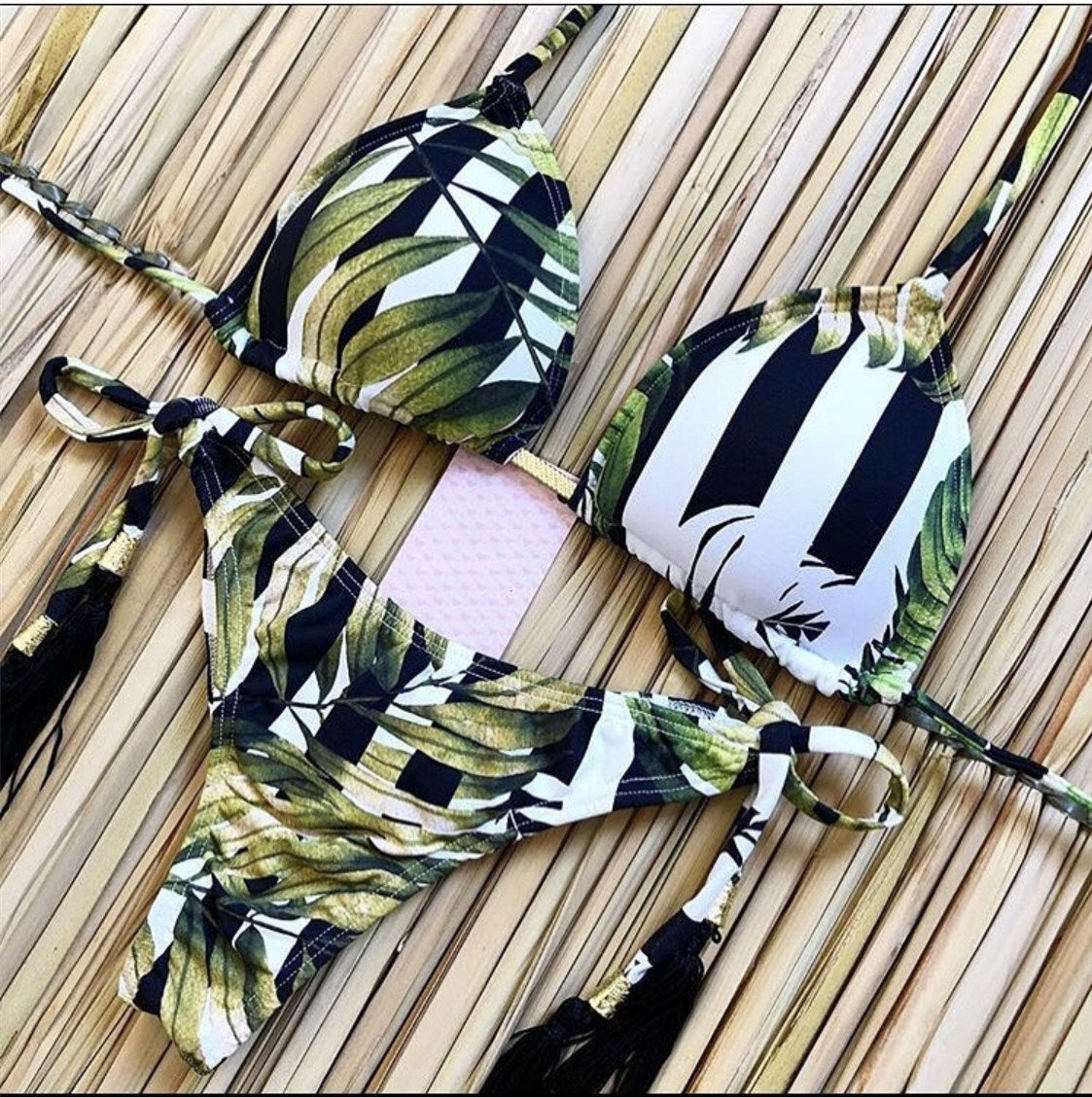 Printed Bikini Tied Swimsuit